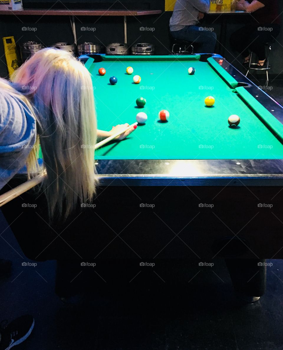 Playing pool 🎱