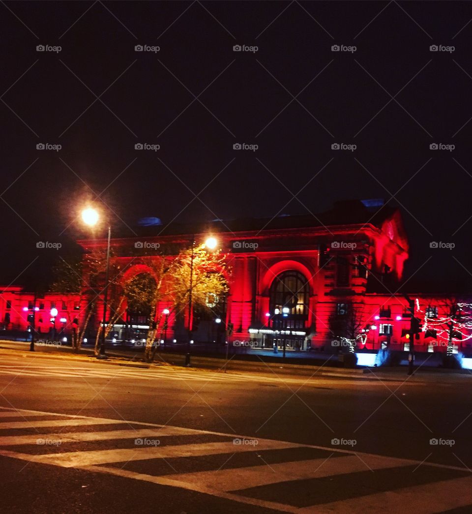 Union Station in red. 