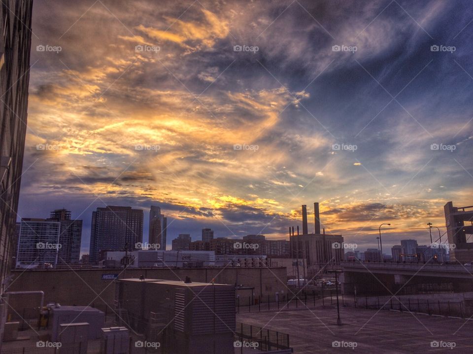 Sunrise over Chicago