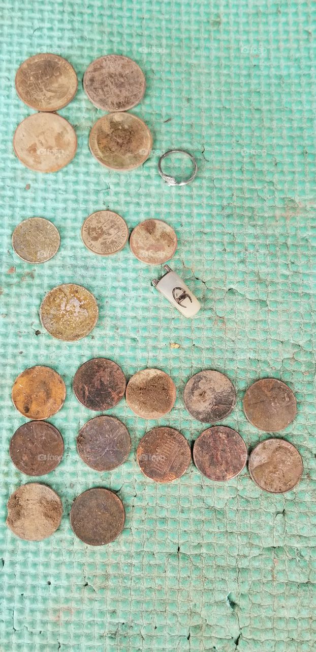 my finds metal detecting today
