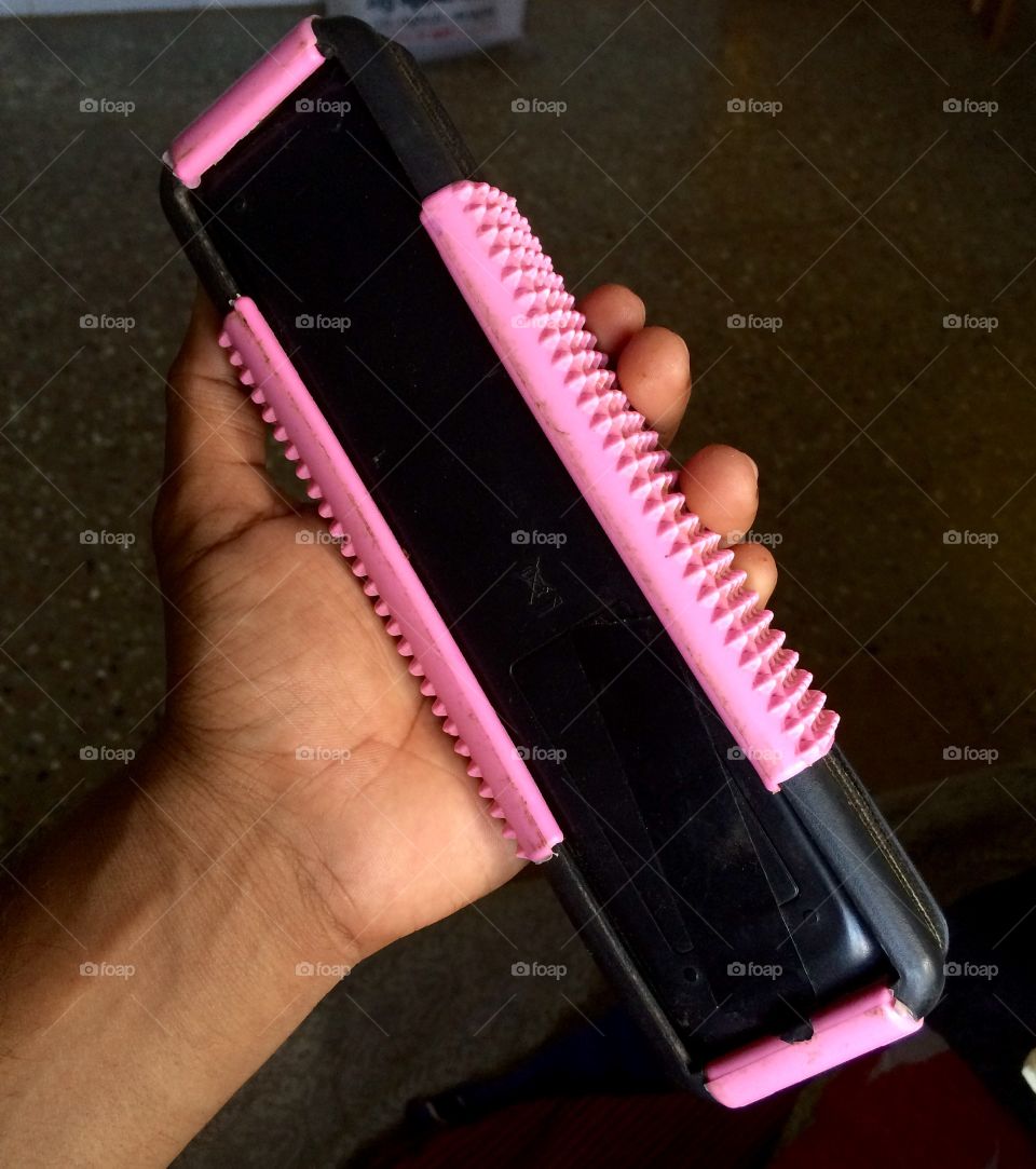 pink colour remote cover 