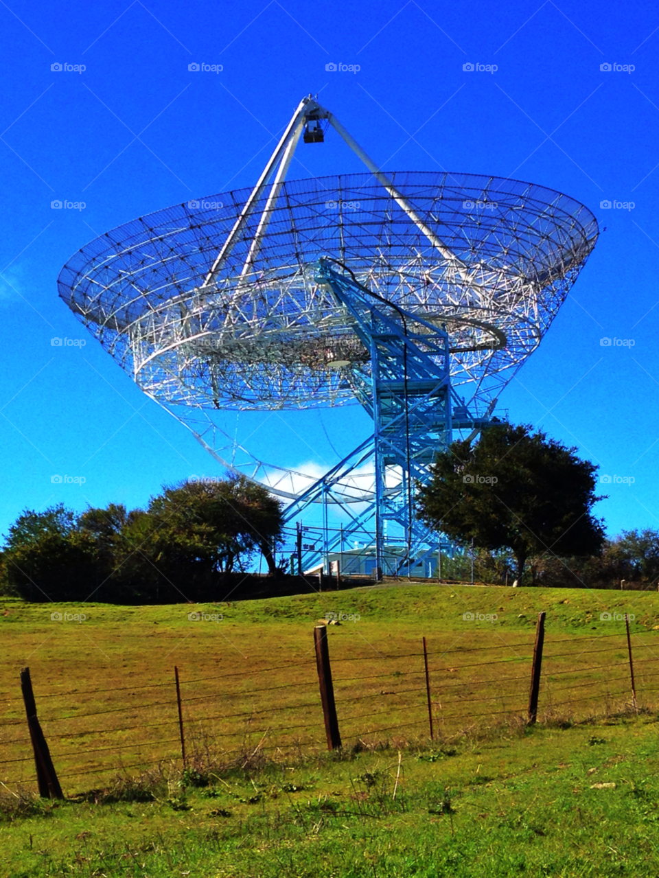 california dish radio telescope space by threeboydad