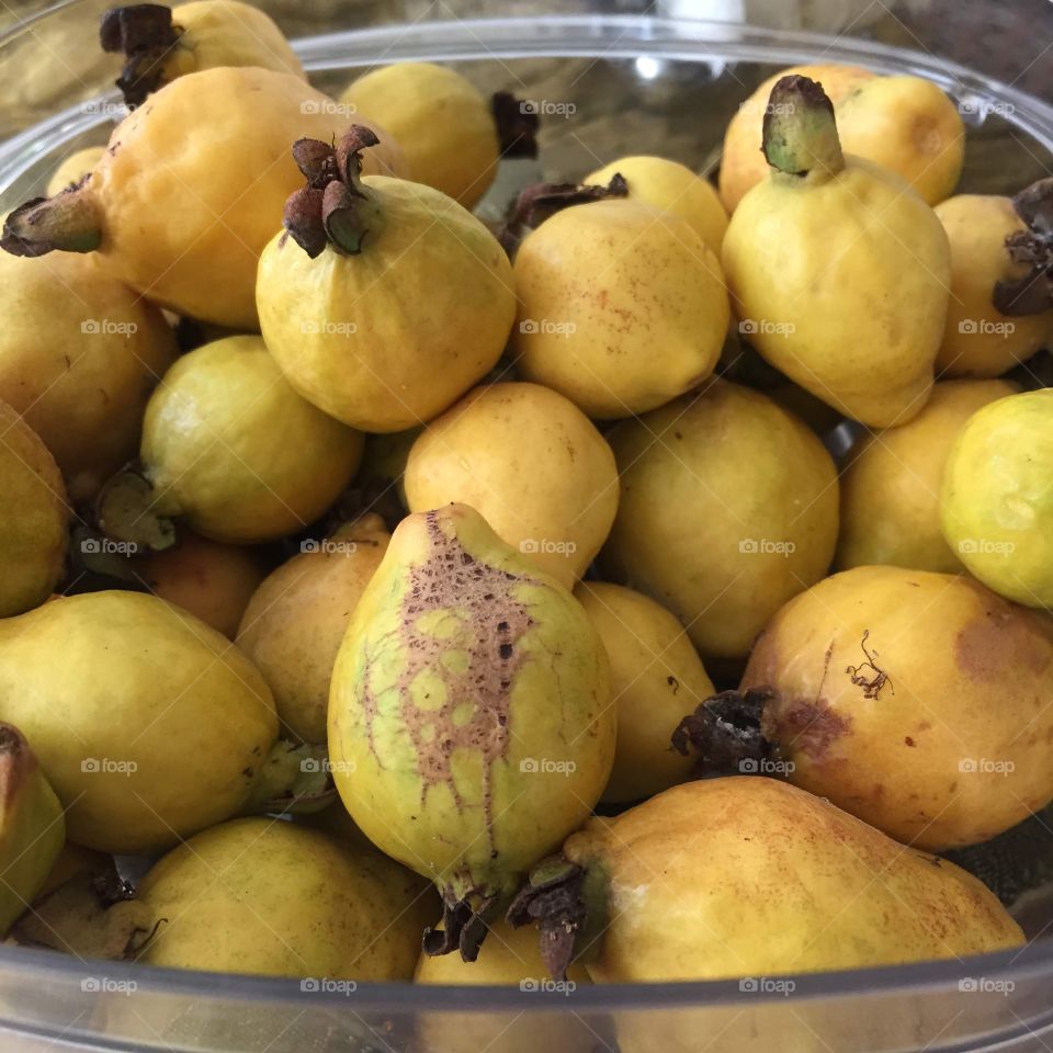 Yellow guava bowl