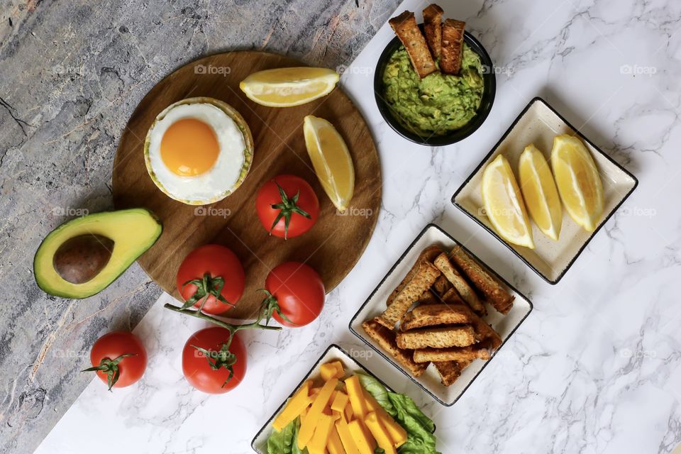 Guacamole and healthy snack 