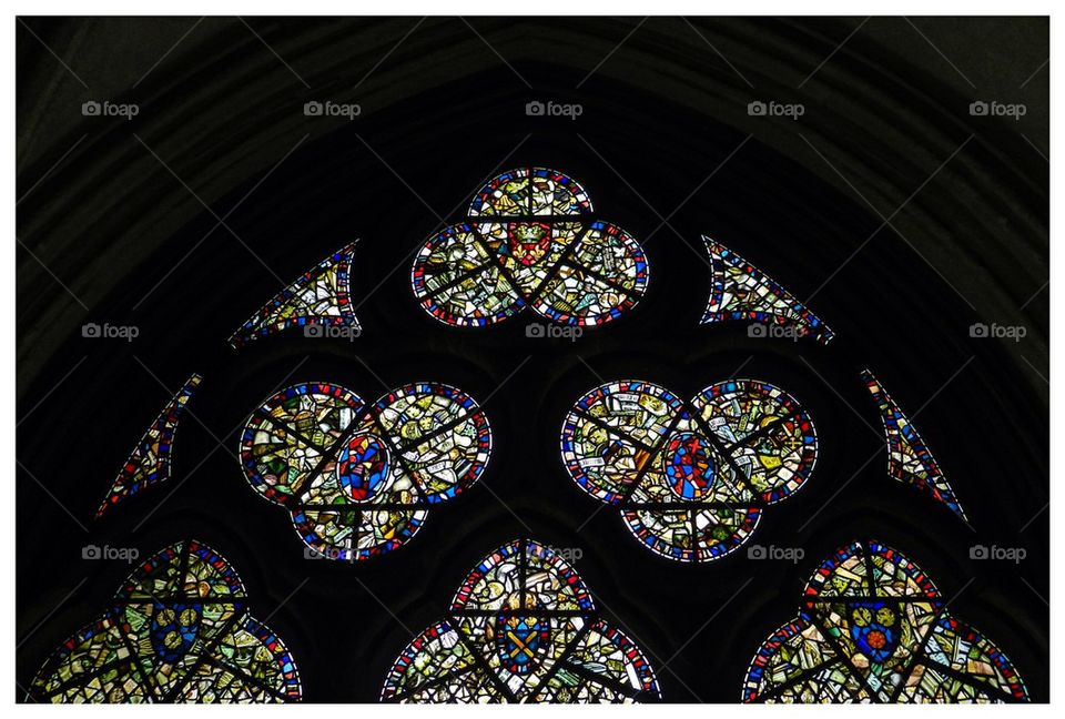 Stained glass from the Cloisters