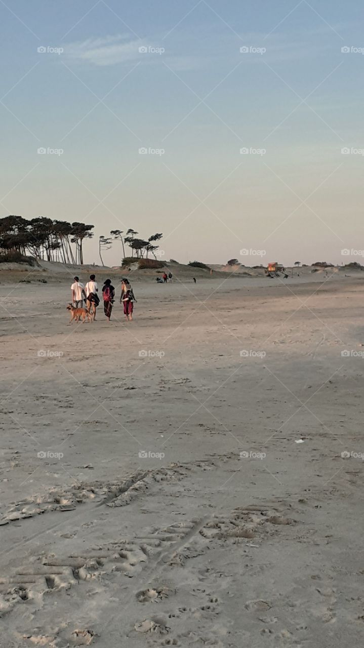 caminata por la tarde juntos