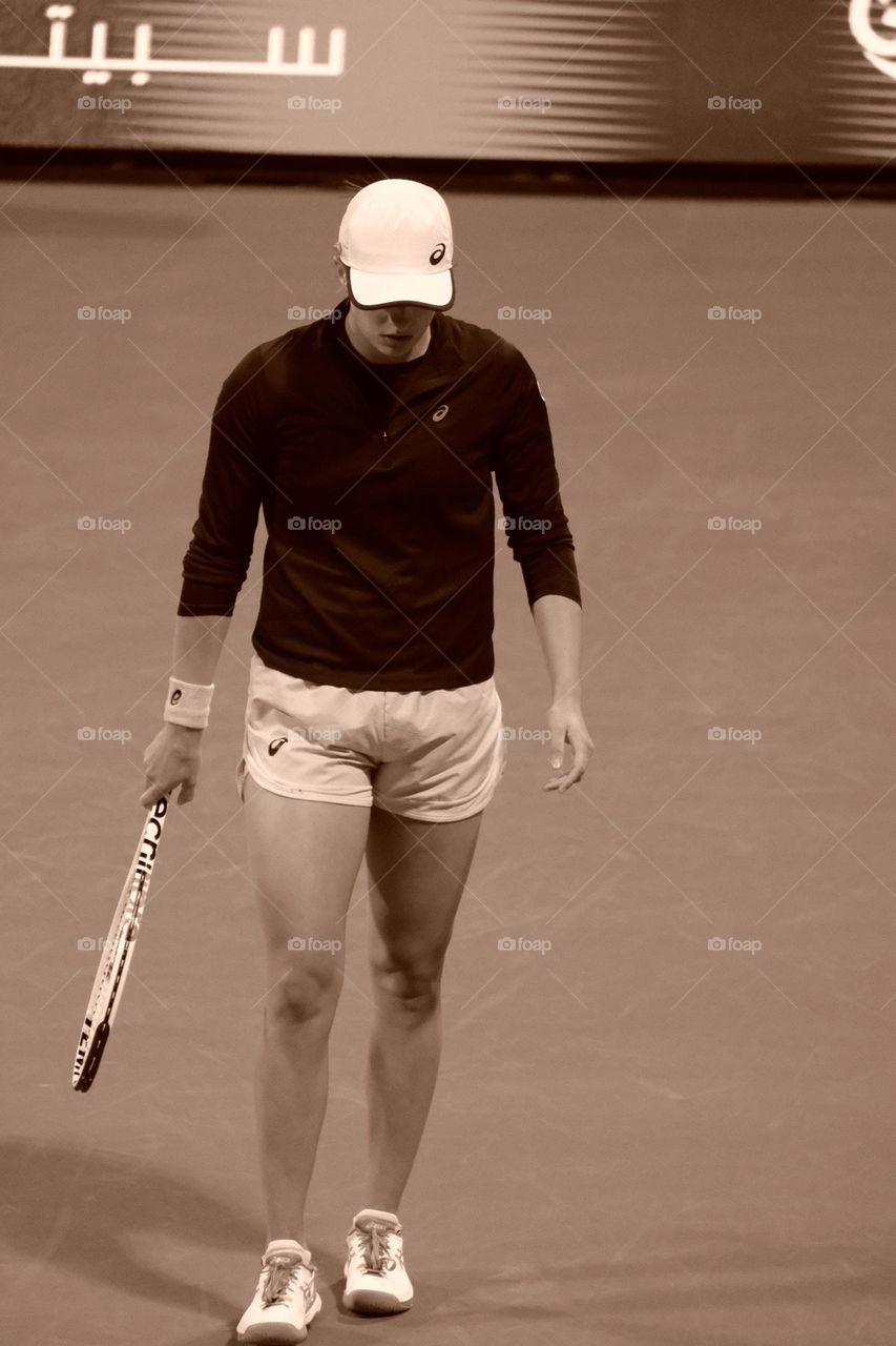 Iga Swiętek fully concentration 