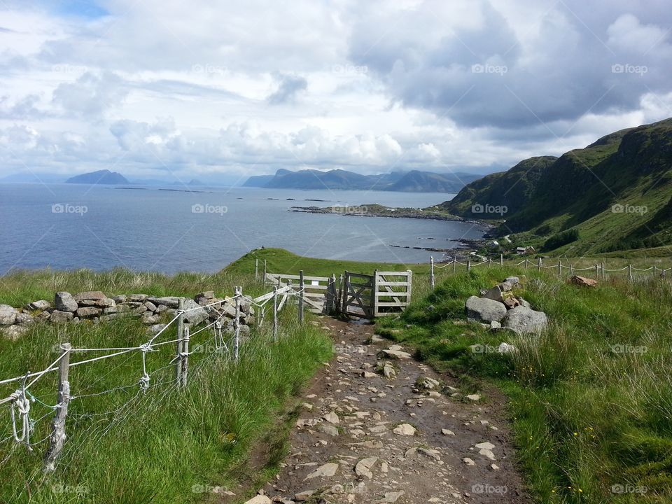 Summer vacation in Norway Runde island.