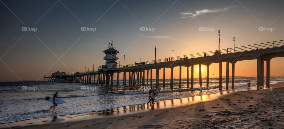 Surfs up on the beach