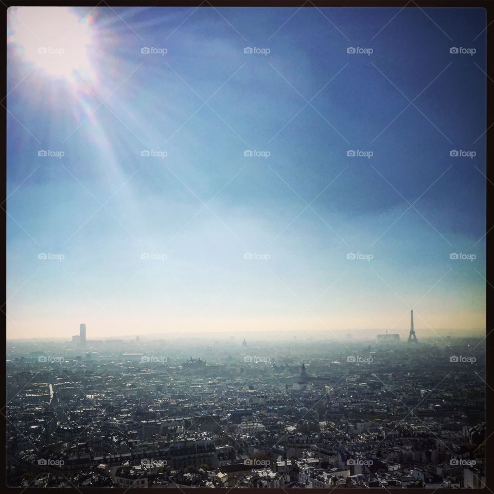 Skyline from Sacre Coeur, Paris