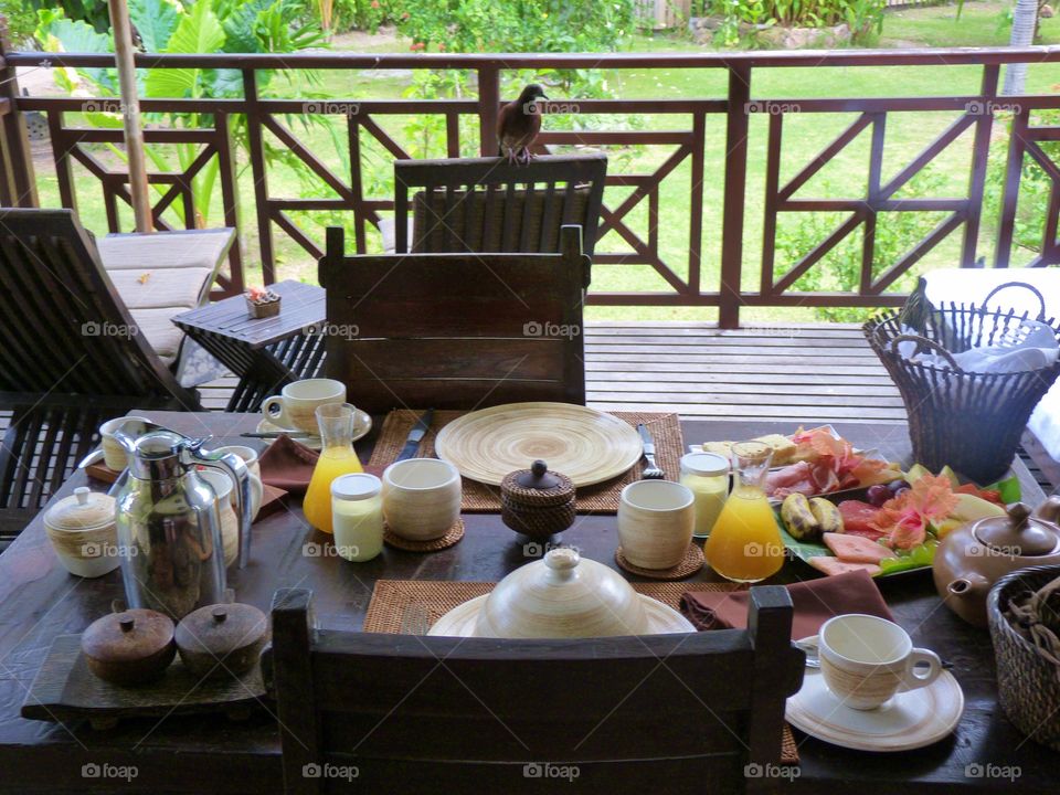 Breakfast on Seychellen 