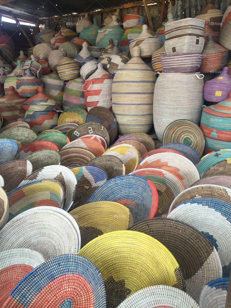 Baskets in Thiès, Senegal.
