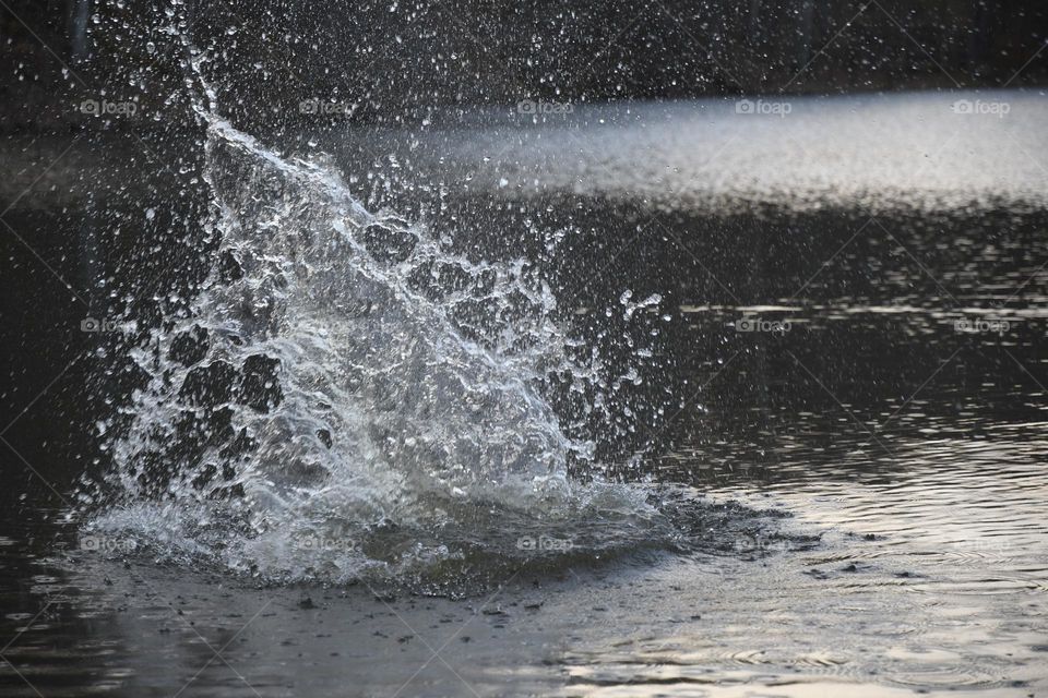 A large rock thrown in a lake shows how not one splash is the same. The bigger the rock the bigger the splash 