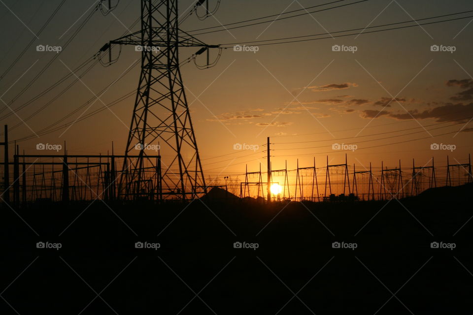 Arizona Electrical Sunset