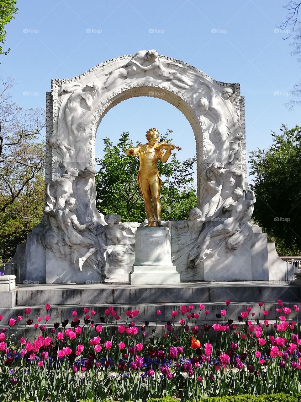 Monument of Johan Strauss, Stadtpark, Vienna