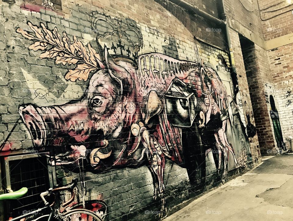 Melbourne graffiti street art