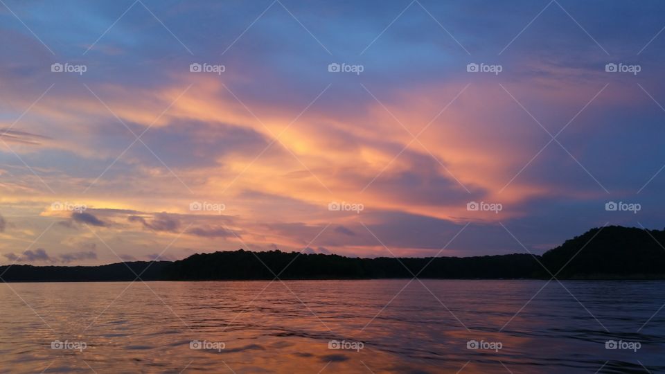 Lake Monroe Indiana Sunset
