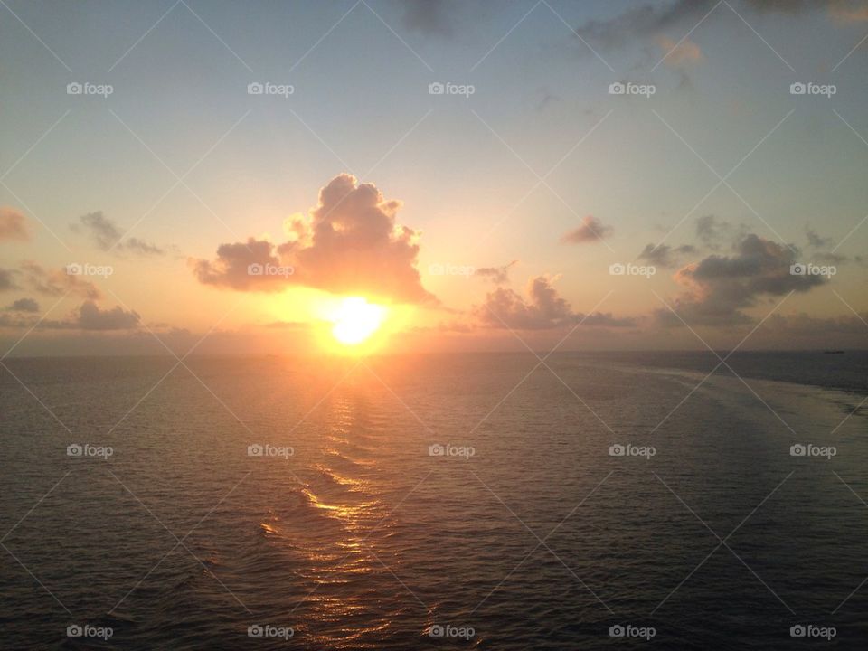 Sunset on the Seas