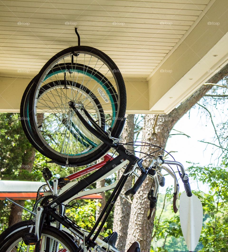 Bicycles at the lake