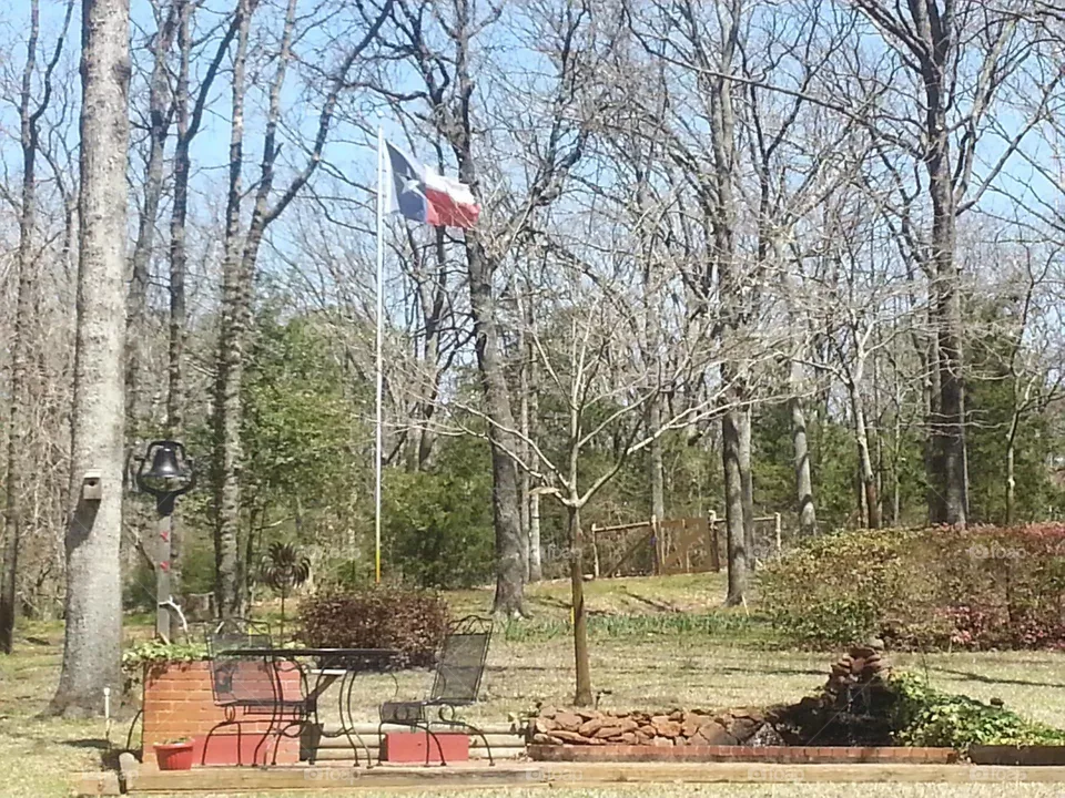 my parents backyard patio.