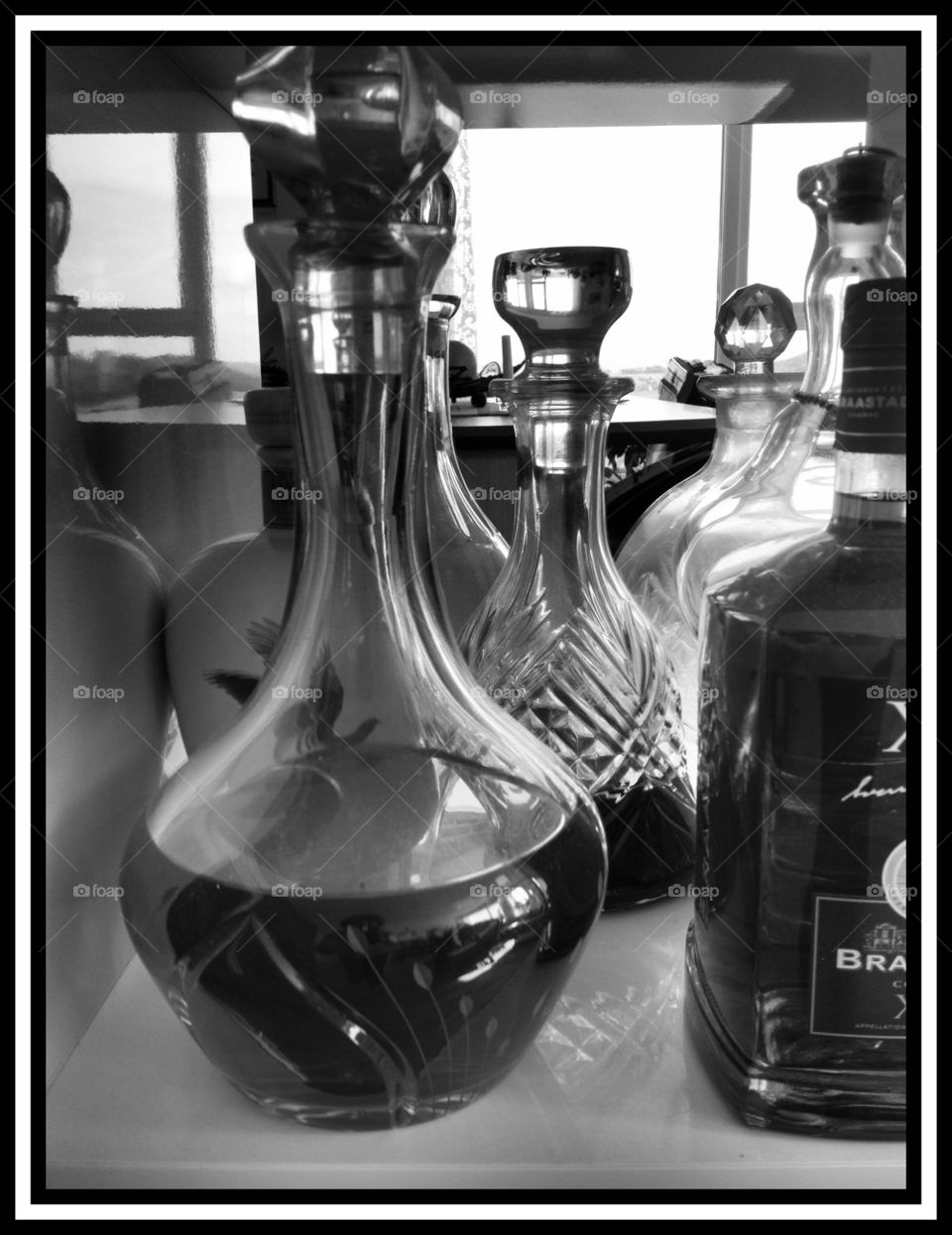 Decanters of glas