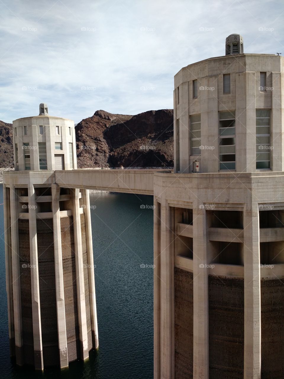 hoover dam visit. family trip in February