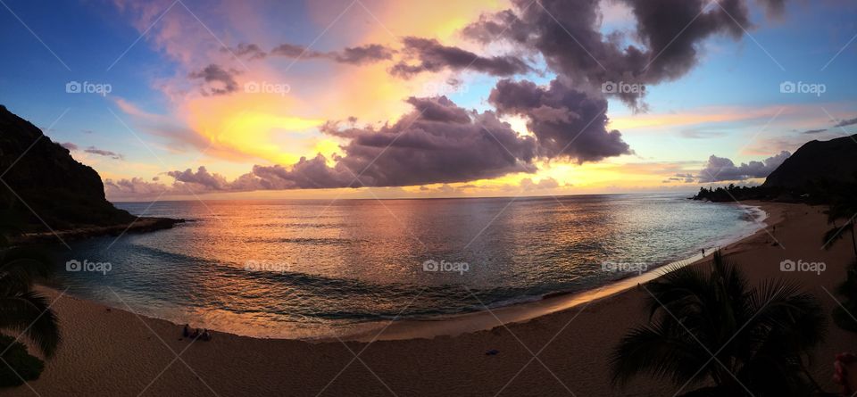 Makaha sunset, Oahu 