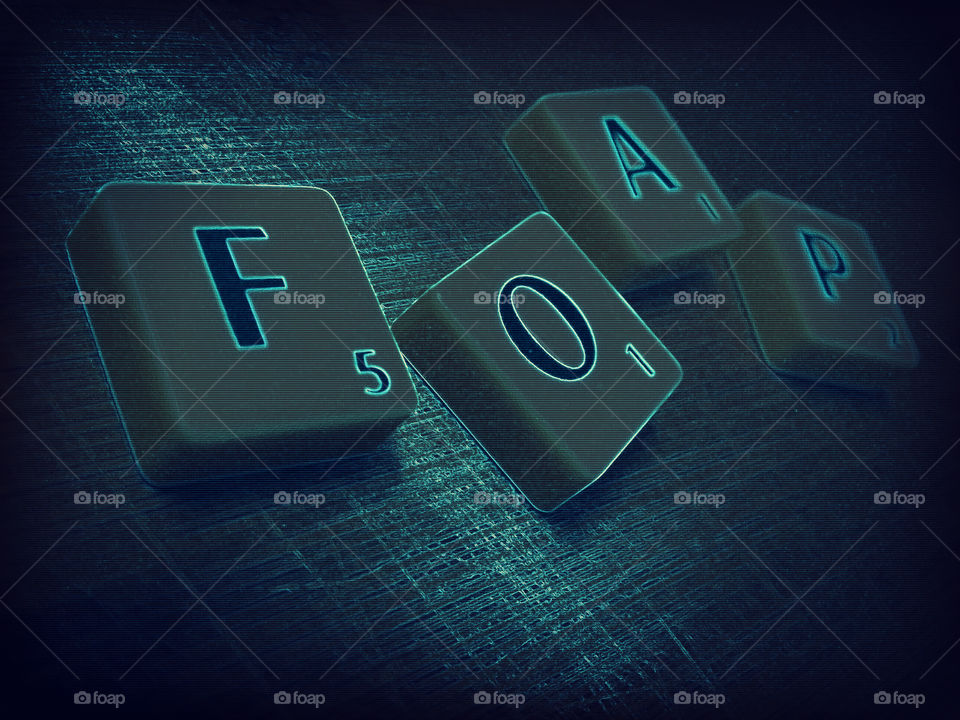 Illuminated foap text