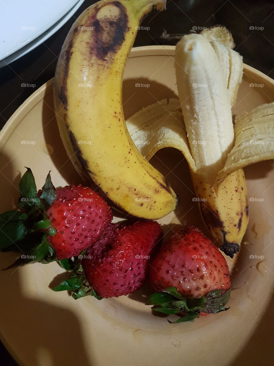 strawberry and banana