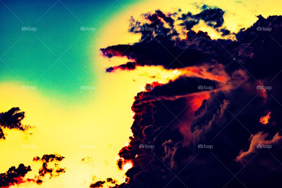 demonic cloud wall overhead