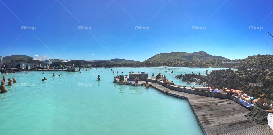 Bathing in the Blue Lagoon