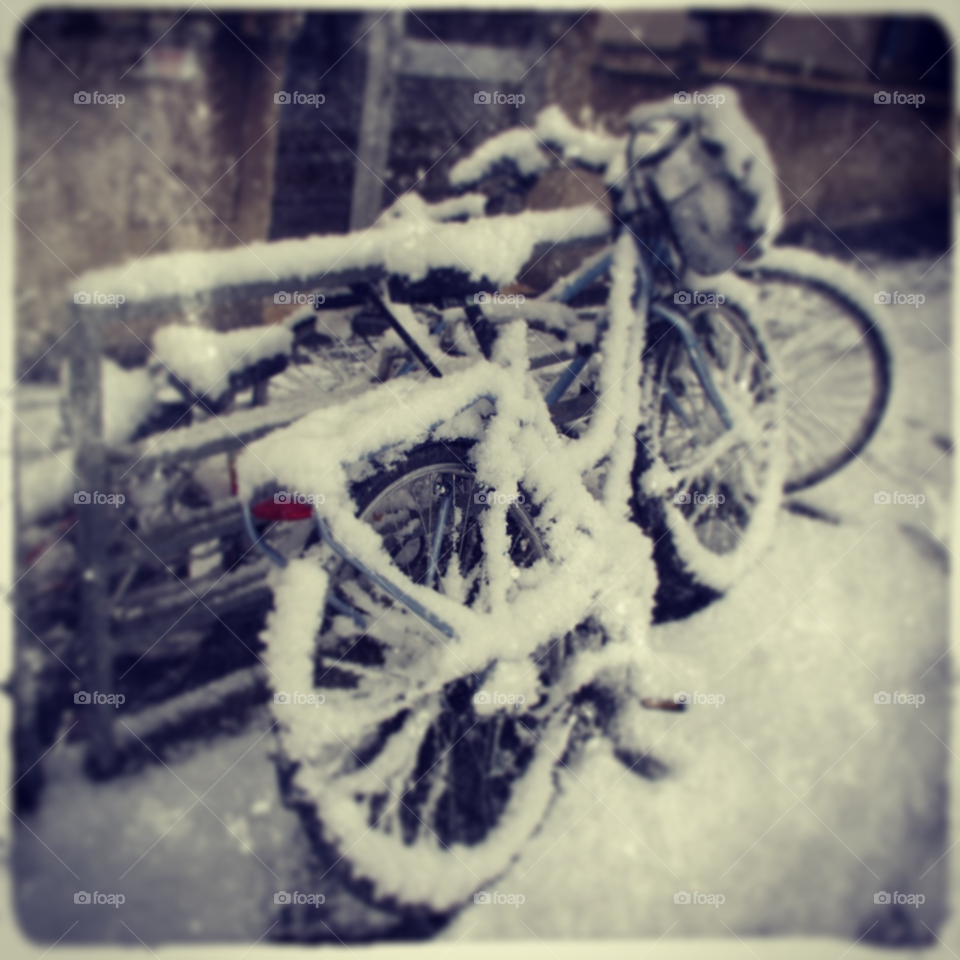 snow street bike blackandwhite by dl38
