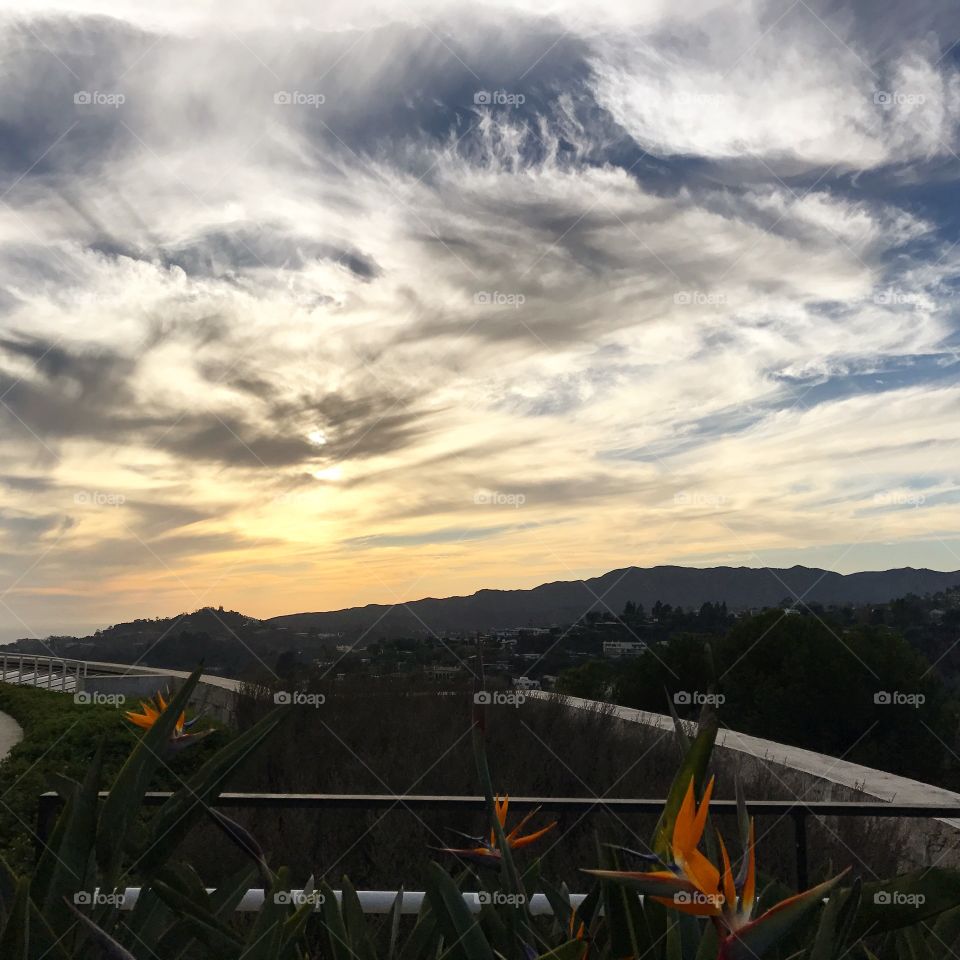 Sunsets from the Getty museum
