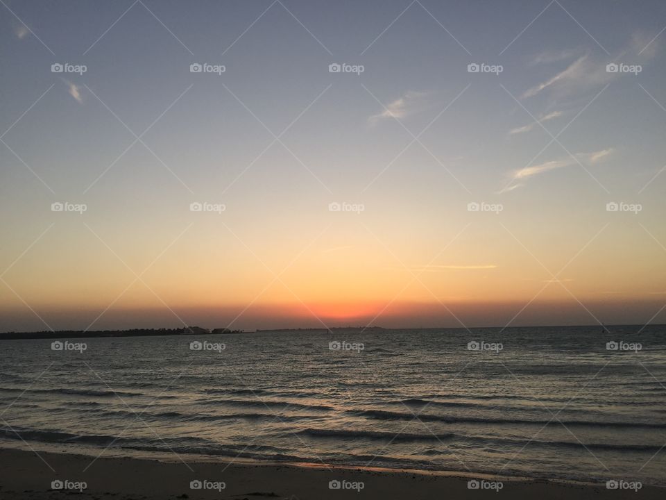 Sunset at Budaiya beach Bahrain 