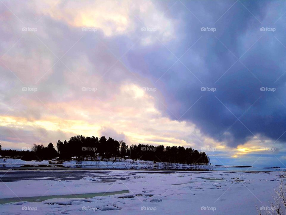 lights over the  island