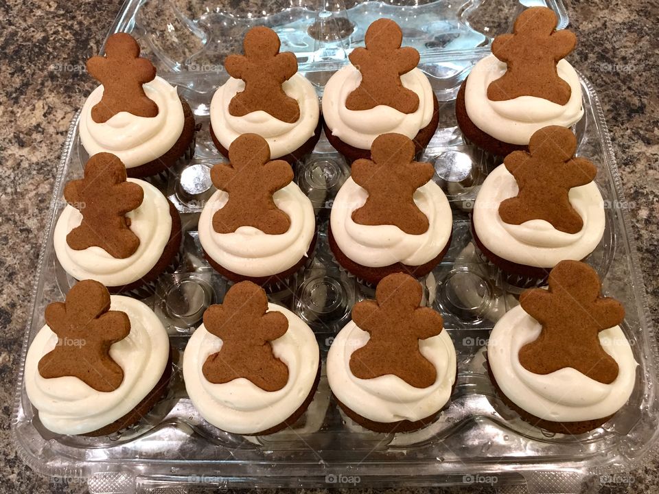 Gingerbread cupcakes