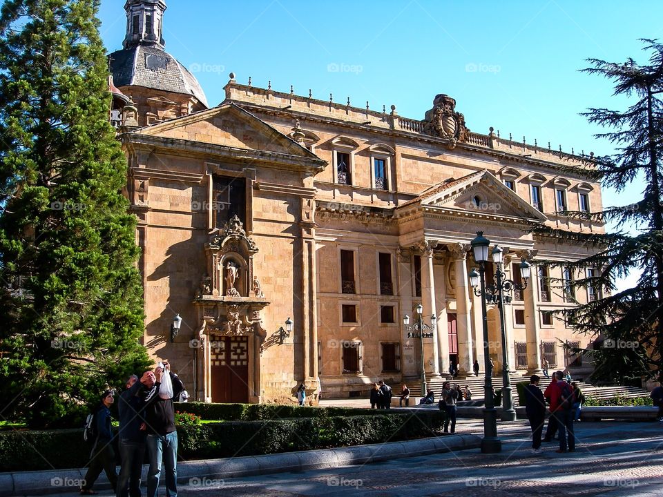 Palacio de Anaya. Palacio de Anaya e Iglesia de San Sebastian (Salamanca - Spain)