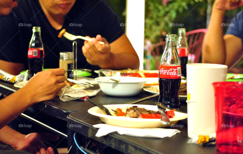 dining woth coca cola