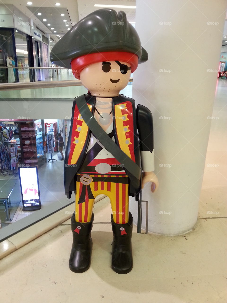 Statue of a lego doll
