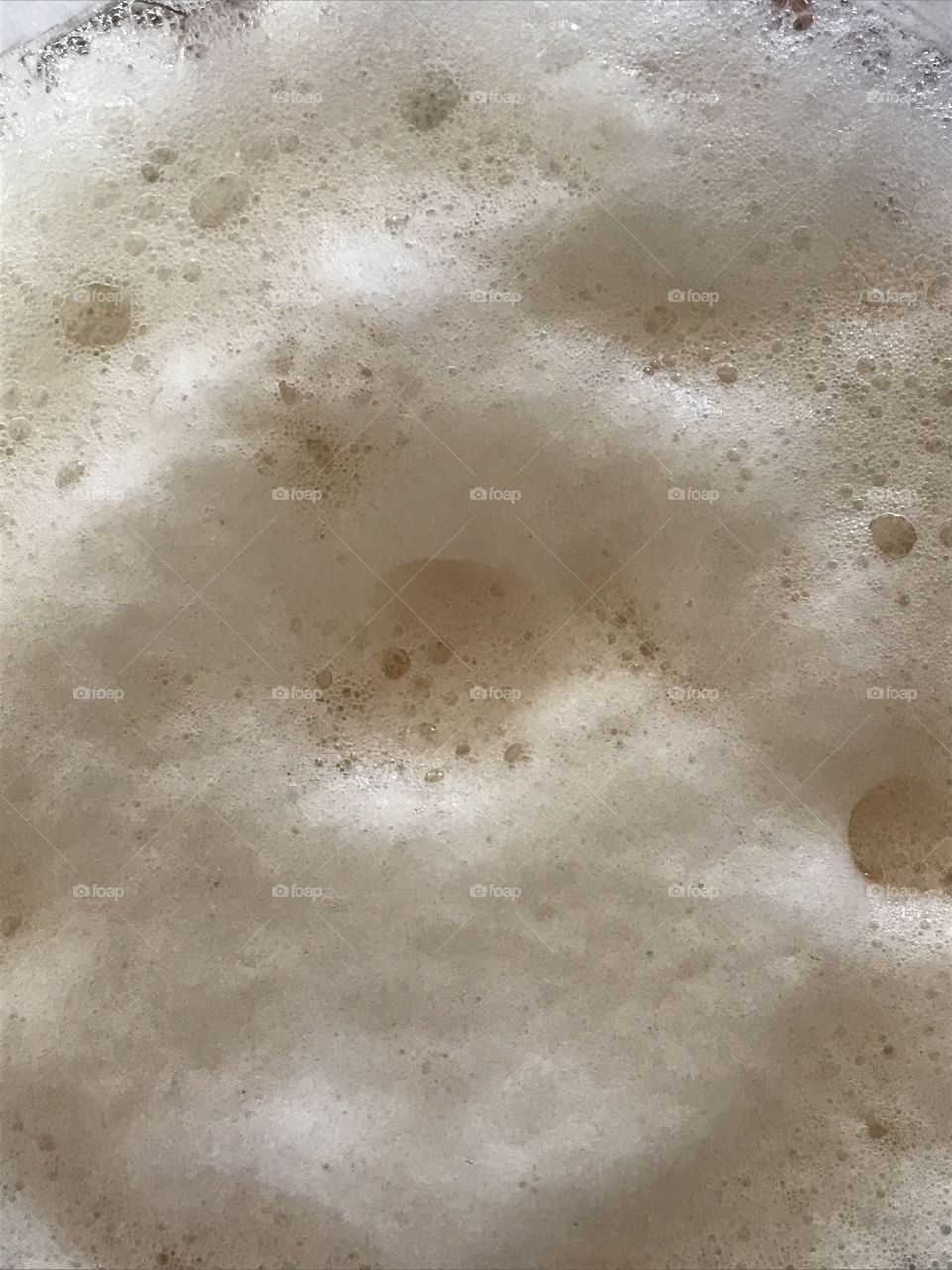 Beer foam , froth
