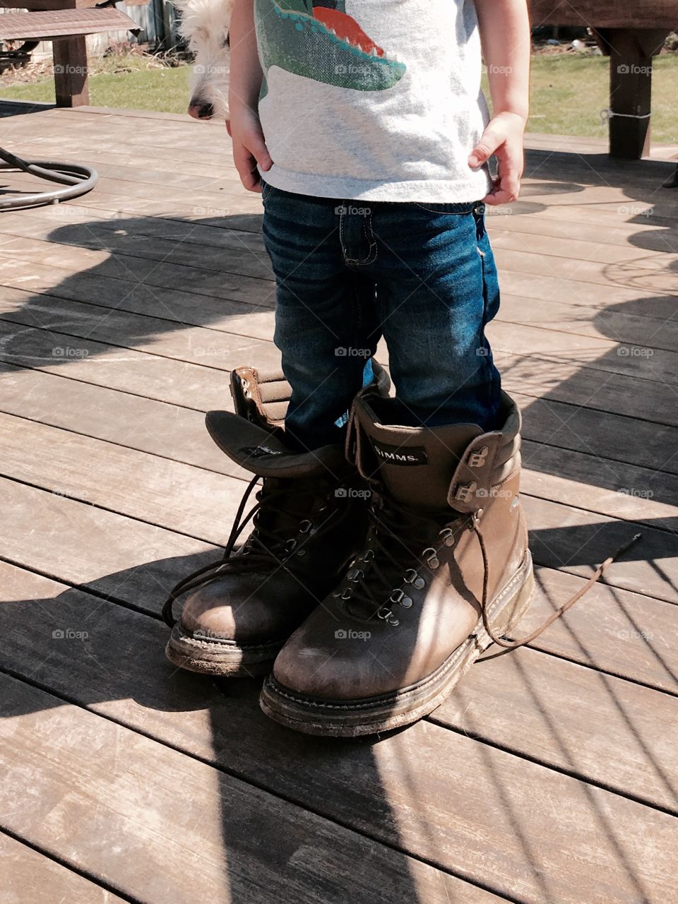 A walk in Grandpa's boots gives you perspective. 
