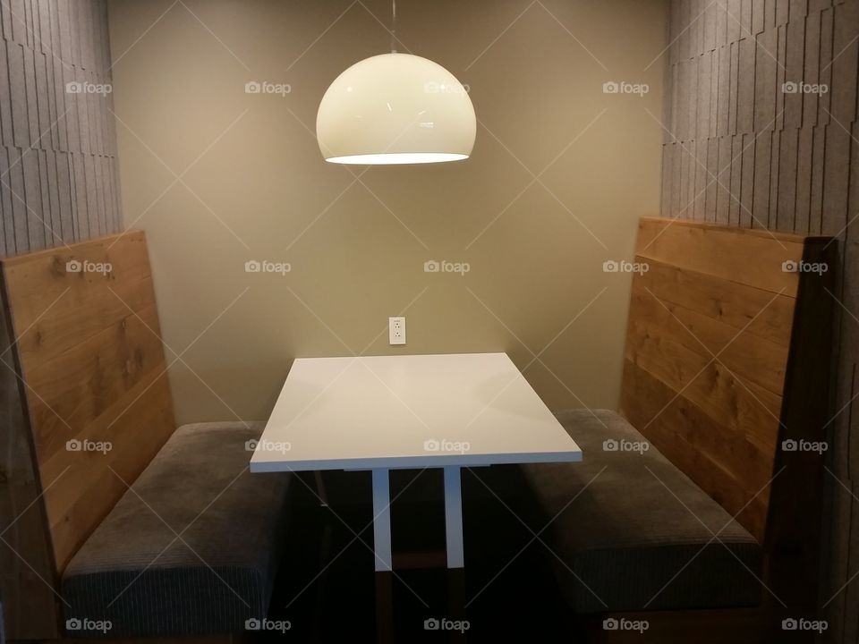 Office Table and Bench Seating