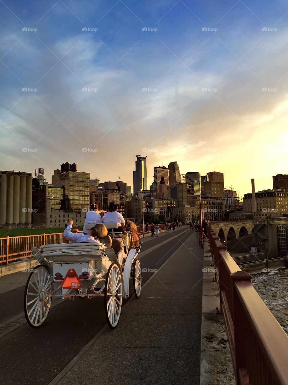 Stone Arch Bridge at Sunset