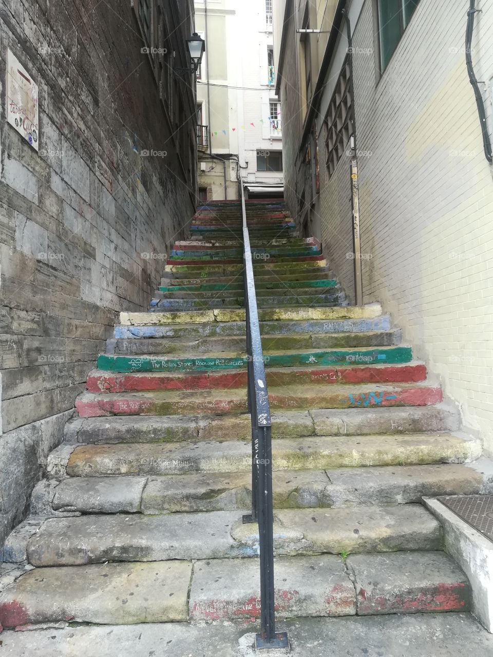 Stairs to old town