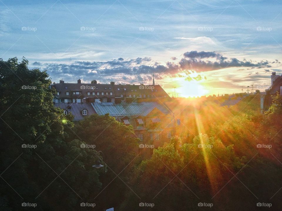 Sunset in Stockholm