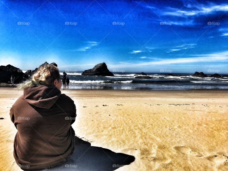 Some self reflection on the beach! 