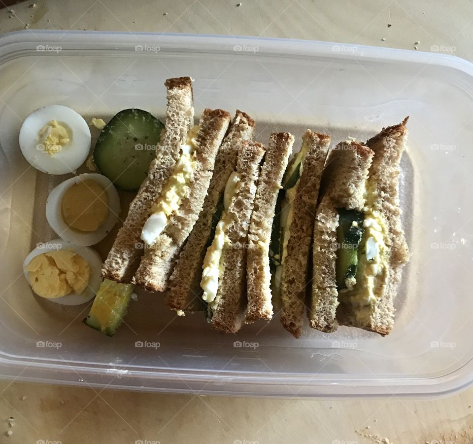 Egg salad sandwiches 