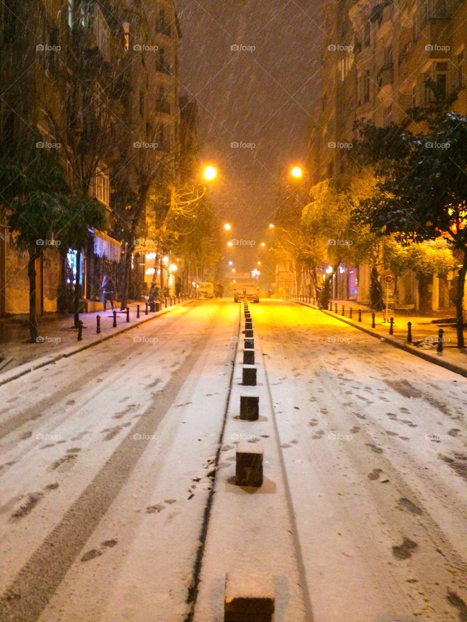 Snow at Cihangir Istanbul