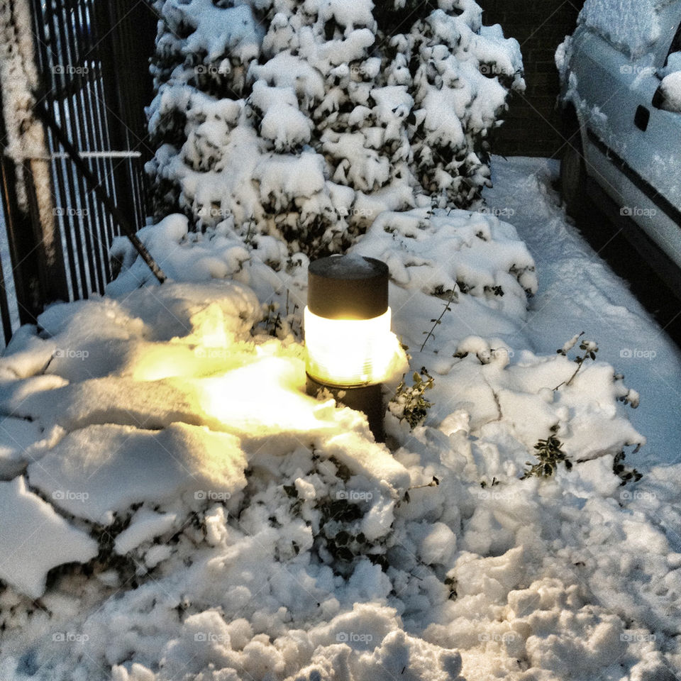 snow garden light pretty by noo_noo76
