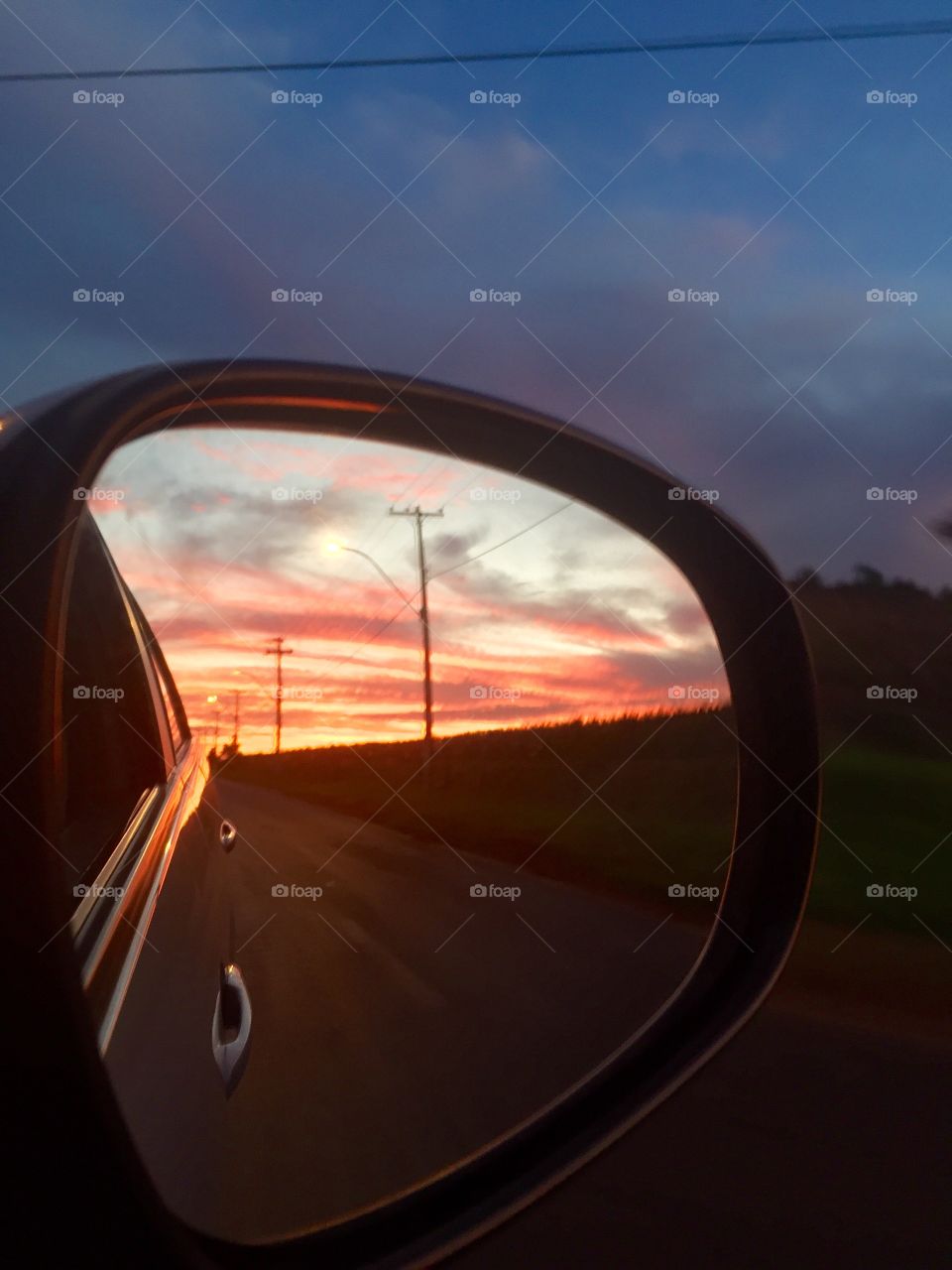 View from the side mirror